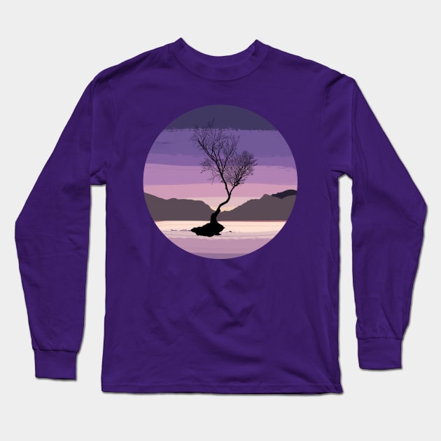 The Llanberis Lone Tree Long Sleeve T-Shirt by Neon-Light